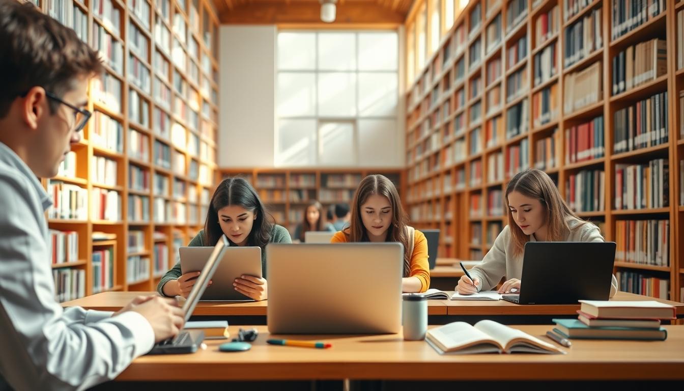 Structured study materials and learning resources on a desk
